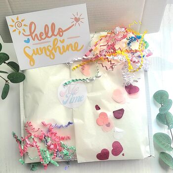 Sunshine Birthday Gift Box, Cosy Summer Self Love Spa Care Package, 10 of 12