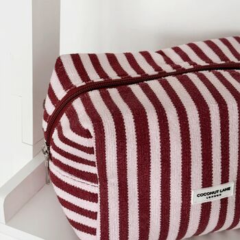 Towel Makeup Bag Blushberry Scallop Stripes, 2 of 3