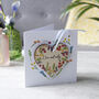 Anniversary Personalised Card And Wooden Heart, thumbnail 2 of 7