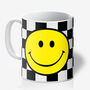 Checkmate Checkerboard Smiley Face Mugs Choice Of Six Colours, thumbnail 6 of 12