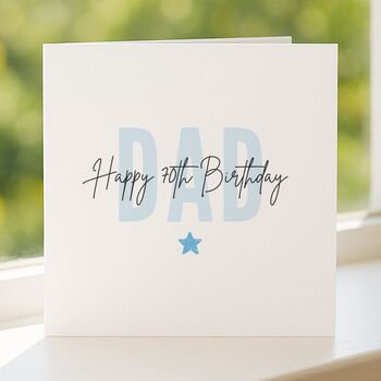 70th Milestone Birthday Card For Dad, 4 of 7