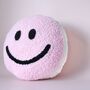 Strawberry Milkshake Smiley Punch Needle Cushion, thumbnail 4 of 5