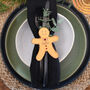 Personalised Gingerbread Man Table Name Place Settings, thumbnail 3 of 8
