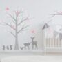 Silhouette Floral Tree Fabric Wall Sticker, thumbnail 1 of 4