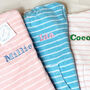 Personalised Child's Sky/White, Double Sided Towel, thumbnail 2 of 4