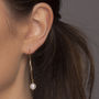 Gold Plated Or Sterling Silver Freshwater Drop Earrings, thumbnail 1 of 6