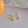 Gemstone Mini Pebble Hoop Earrings, thumbnail 12 of 12