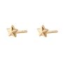 Faceted Star Stud Earrings, Silver Or Gold Plated, thumbnail 6 of 7