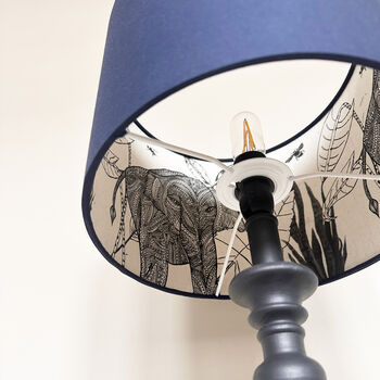 Inside Out Linen Elephant Drum Lampshade, 2 of 9