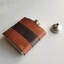 Personalised Leather Hip Flask, thumbnail 1 of 7