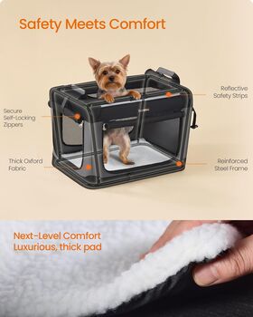 Collapsible Dog Crate Portable Pet Carrier, 6 of 6
