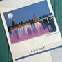 London Illustrated Locations 2025 Calendar, thumbnail 8 of 12