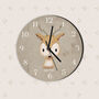 Woodland Deer Personalised Clock, thumbnail 2 of 4