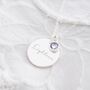 Sterling Silver 18th Birthday Disc Name Necklace, thumbnail 6 of 12