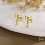 Sterling Silver Double Headed Viking Axe Stud Earrings, thumbnail 4 of 12