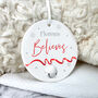 'Believes' Ceramic Disc Hanging Decoration Bauble + Gift Box, thumbnail 7 of 7