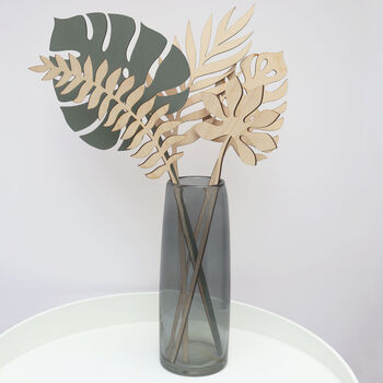 Wooden Tall Tropical Leaves, 2 of 4