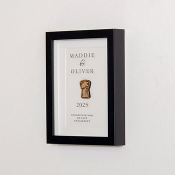 Personalised Engagement Gift Cork Frame, 2 of 6