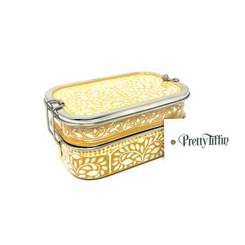 Bento Lunchbox Hand Painted Paisley, 6 of 11