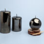 Grey Glass Effect Candles By G Decor, thumbnail 1 of 6