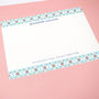 Personalised Moroccan Tiles Correspondence Cards, thumbnail 3 of 9