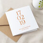 Special Date Foiled Copper Anniversary Card, thumbnail 1 of 2