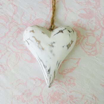 Wooden Hanging Heart Decoration, 2 of 3