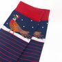 Men's Bamboo Socks Christmas Pheasant Snow, thumbnail 3 of 5