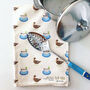 Mr And Mrs Mallard Organic Cotton Duck Tea Towel, thumbnail 3 of 8