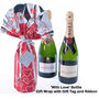 Personalised Mr And Mrs Rose Champagne And Pewter Label, thumbnail 7 of 9