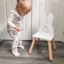 Personalised Wooden Bunny Rabbit Chair, thumbnail 2 of 4