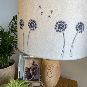 Dandelion Clock Embroidered Lampshade, 3 of 4