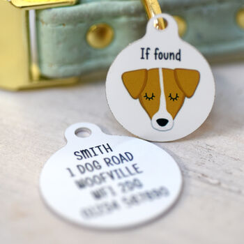 Jack Russell Personalised Pet ID Name Tag, 12 of 12