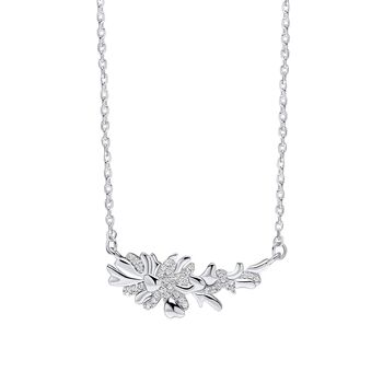 Silver Plated Wild Meadow Crystal Necklace, 4 of 4