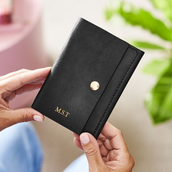 Personalised Leather Passport Holder For Women, 11 of 12