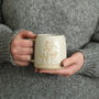 Sweet Pea Flower Ceramic Mug, thumbnail 3 of 4