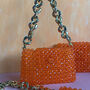 Beaded Purse With Chain Link Strap, thumbnail 3 of 12