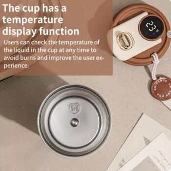 Heypresso Smart Tempurature Coffe Cup Cream 450ml, 4 of 5