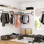 Industrial Wall Mounted Pipe Hanging Bars Clothes Rack, thumbnail 2 of 6