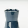 Large Handmade Stoneware Navy Bouquet Vase For Flowers, thumbnail 3 of 4