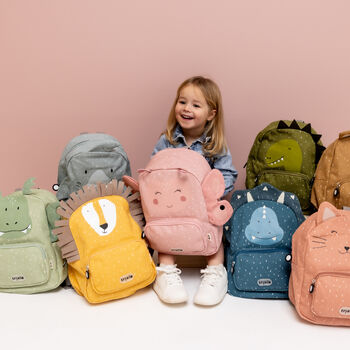 Personalised Trixie Triceratops Backpack For Nursery, School, Holiday, 11 of 12