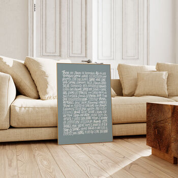 The Beatles Poster, In My Life Song Lyrics Print, 6 of 10