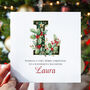 Christmas Monogram Card, thumbnail 2 of 4