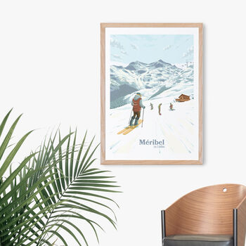 Meribel Ski Resort France Travel Poster Art Print, 4 of 8