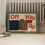 Off You Go Retro Hallway Wall Print, thumbnail 1 of 9