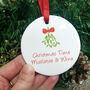 Mistletoe And Wine Christmas Tree Decoration, thumbnail 8 of 8