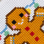 Gingerbread Man Christmas Cross Stitch Kit Three Inch Hoop, thumbnail 4 of 5