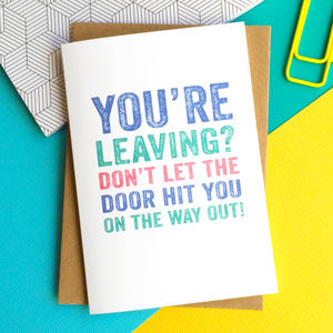 leaving cards | notonthehighstreet.com