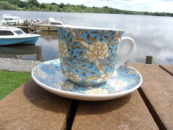 Large Cup And Saucer In Blue Chrysanthemum Design, 11 of 11