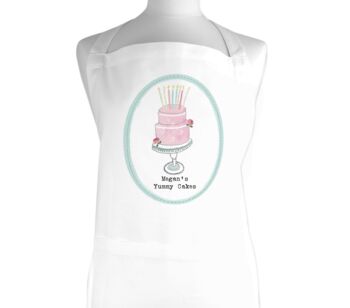 Personalised Pastel Retro Cake Apron, 2 of 3